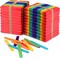 1500 Colored Jumbo Craft Sticks – 6” Wooden Rainbow Popsicle Sticks for DIY Crafts, Kids’ Education & Art Projects